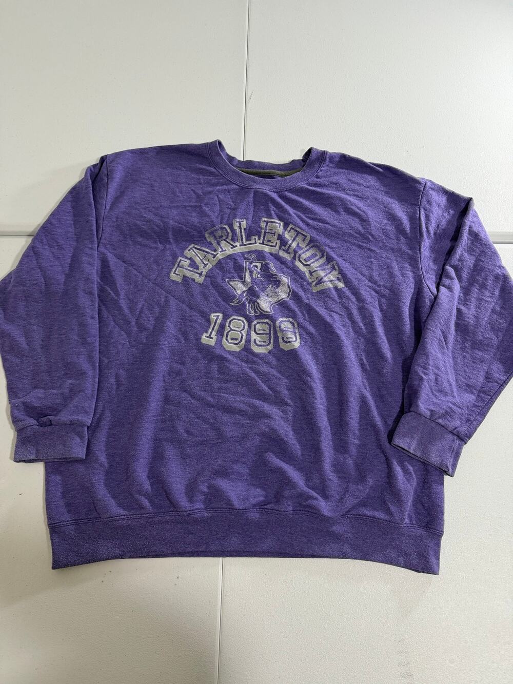 Tarleton State 1899 Sweatshirt Men’s 2XL Purple Anvil Crewneck Texas